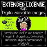 Extended License - Digital Movable Images {Educlips}