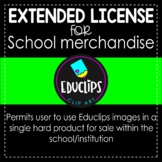 Extended License - School Merchandise {Educlips}