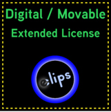 Extended License for Digital Movable Drag/Drop Animated Us