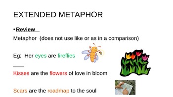 metaphor extended poetry text subject