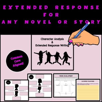 Preview of Extended Response Writing for Any Novel or Story, Google Slides