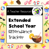 Preview of Extended School Year (ESY) Attendance Tracker Sheets - Fillable PDF Templates
