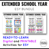 Extended School Year ESY Digital and Printables Special Ed