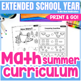 Extended School Year (ESY) MATH Summer School Curriculum