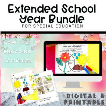 Preview of Extended School Year Themes | Special Education | Summer | EYS June