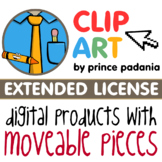 Extended Use Clip Art License:  Moveable Pieces Clip Art