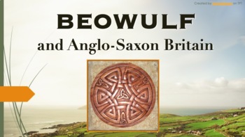 Preview of HUGE Beowulf / Epic Poetry PPT - History, Literary Analysis, Teacher Guide!