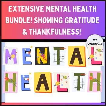 Preview of Extensive Mental Health Bundle - Gratitude | Thankfulness