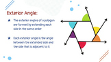 Exterior Angle Sum of a Polygon Slides