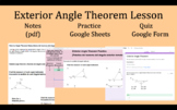 Exterior Angle Theorem Lesson Bundle (In-person or Virtual)