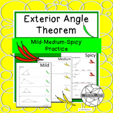 Exterior Angle Theorem: Mild, Medium & Spicy Practice