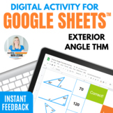 Exterior Angles Theorem Digital Activity for Google