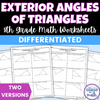 IXL  Exterior angles of triangles