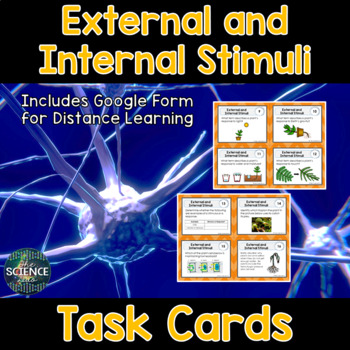 Preview of External and Internal Stimuli Task Cards