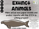 Extinct Animals - Actual-Size Models and Poster Reports - STEM