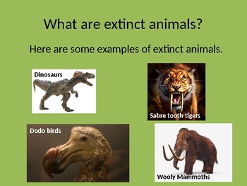 Extinct and Endangered Animals PPT by SiDash Teaching | TPT