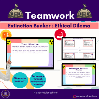 Preview of Extinction Bunker | Team work | Decision making | Ethical Dilemma