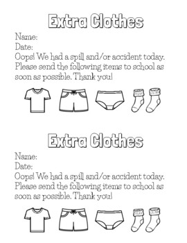 Extra Clothes by R M | TPT