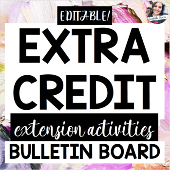 Preview of Extra Credit Bulletin Board -- ELA Extension Activities