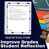 Extra Credit Student Reflection to Improve Grades