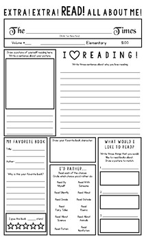 Results for all about me newspaper template | TPT