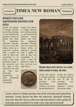 Preview of Extra Extra Read All About It!!! Decline of Rome Newspaper!