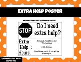 Extra Help Poster