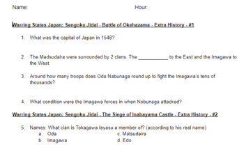 Preview of Extra History: Sengoku Video Response