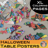 Extra Large Halloween Coloring Sheets | Fun Table Team Dec