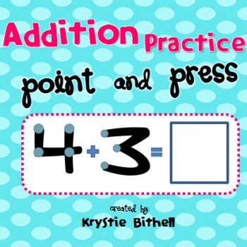 Preview of Addition: Point and Press with Extra Large Print