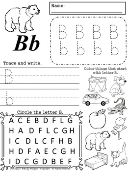 Extra Practice ABC Activity Sheets by Ms Blanches Handy Helpers | TpT