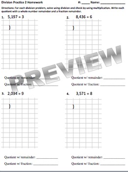 division homework