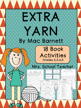 Extra Yarn Book Activities by Mrs School Teacher