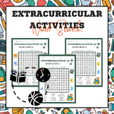 Extracurricular Activities Word Search | Back to School Ac