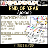 31 Unique End of the Year Award Certificates, Series 1, Ed