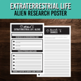 Extraterrestrial Life: Alien Research Poster | Printable G