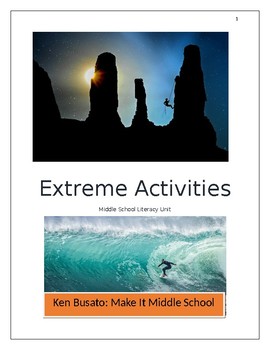 Preview of Extreme Activities: A Middle School Literacy Unit