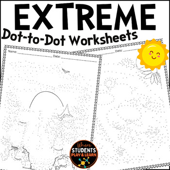 Preview of Quiet Activities for Students While Others are Testing - Easy to Extreme Dot t..