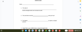 Preview of Extreme! Earth Level 2 Spectrum Readers Questions and Answers