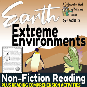 Preview of Extreme Environments: Deserts: Earth vs Mars / Read & Comprehend / Gr. 5