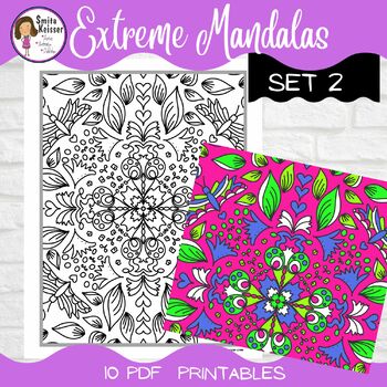 extreme mandala coloring pages