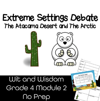 Preview of Extreme Settings Debate - Wit and Wisdom 4th Grade Module 2 - No Prep!