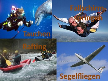 Preview of Extreme Sports - vocabulary with pictures