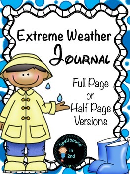 Preview of Extreme Weather Booklet or Journal Freebie!