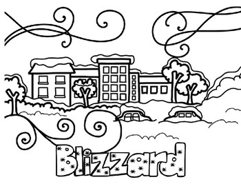 blizzard coloring page