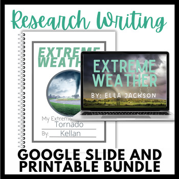 Preview of Extreme Weather Essay-Digital and Printable Version Bundle!