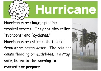 Preview of Extreme Weather Info Sheets