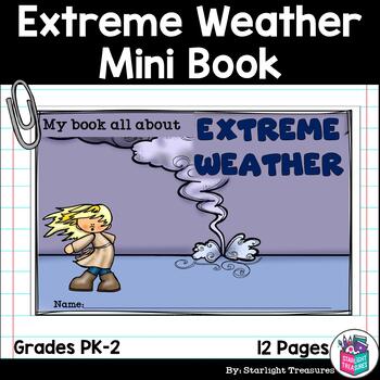 Preview of Extreme Weather Mini Book for Early Readers - Weather Activity