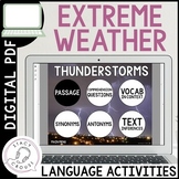 Middle School Speech Therapy Severe Weather Language Activ
