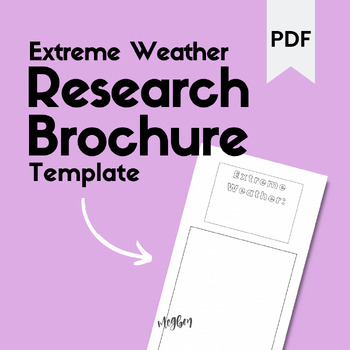 Preview of Extreme Weather Research Brochure Template | PDF Download